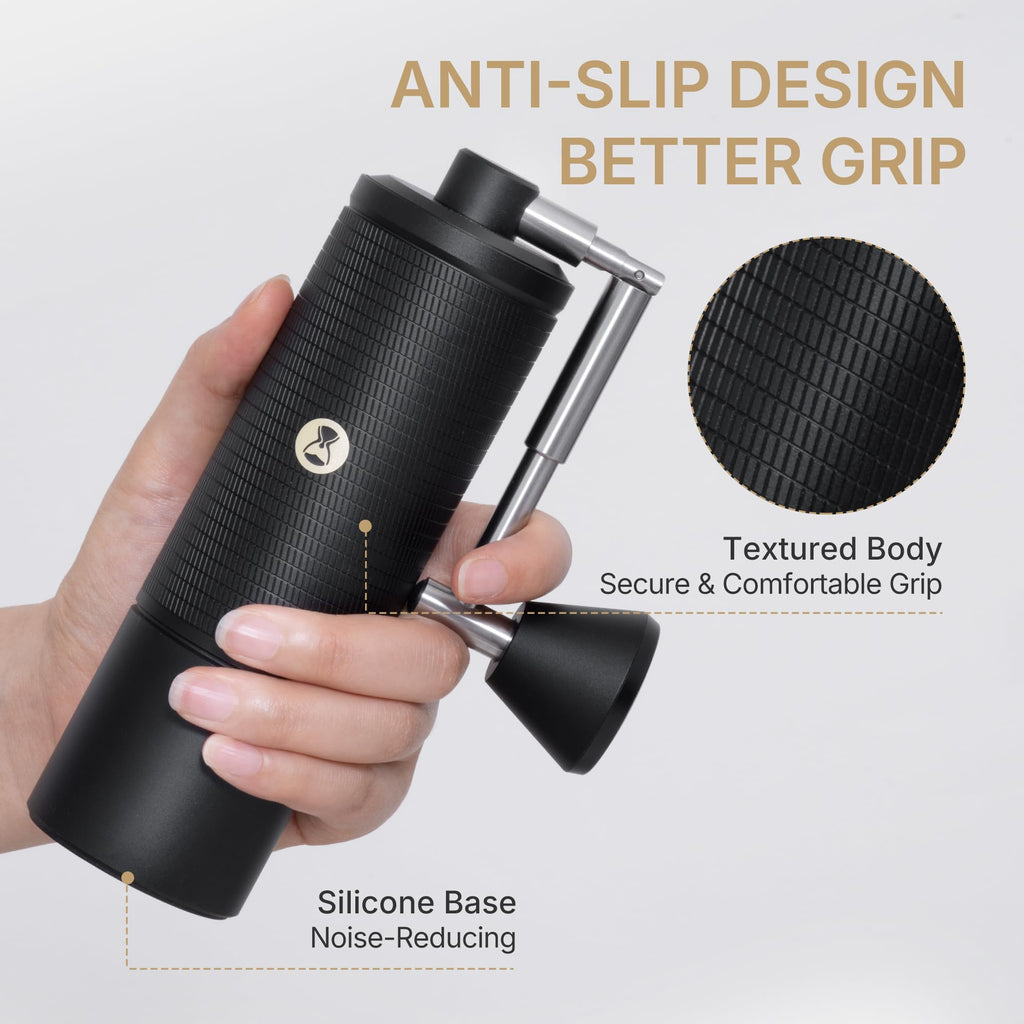 Manual Coffee Grinder 50 Adjustable Settings 42mm Stainless Steel Burr 30g Capacity B327707