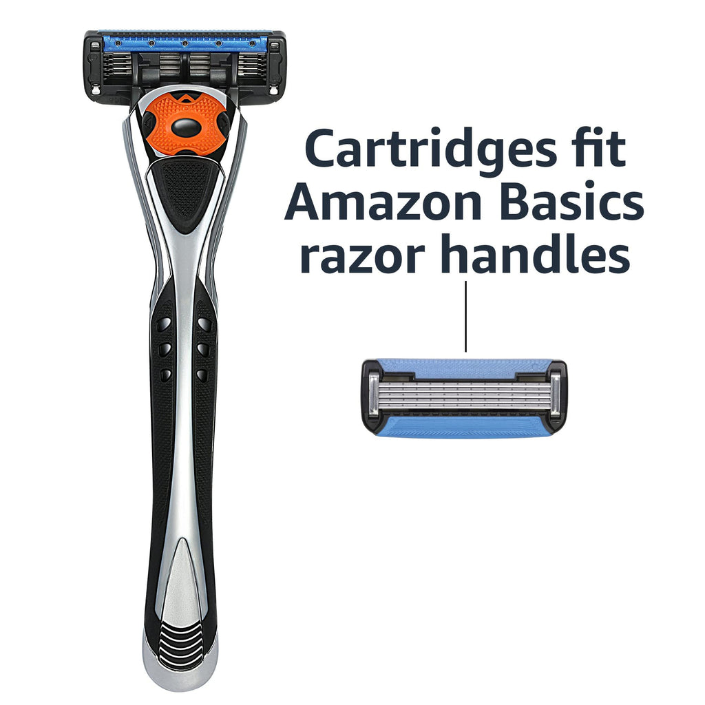 5-Blade Men's Razor with 16 Cartridges, Black L489
