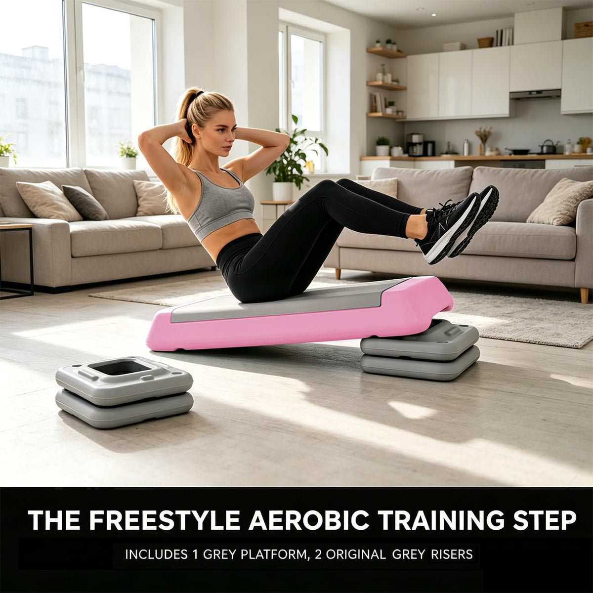 Height Adjustable Aerobic Step Platform O2411