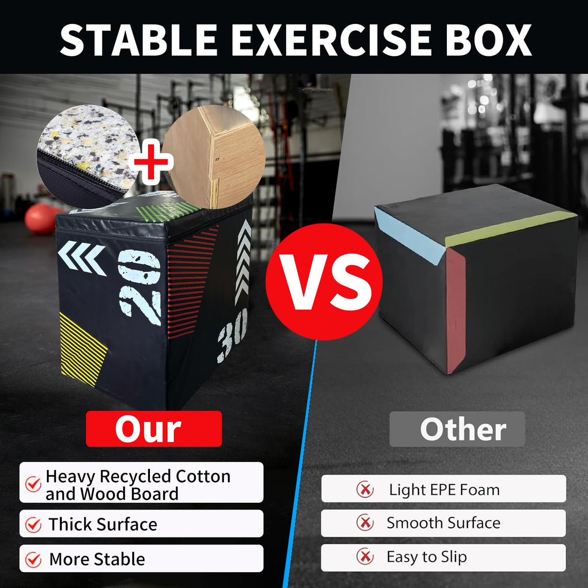 Steel Plyo Box with Anti-Slip Surface H56793