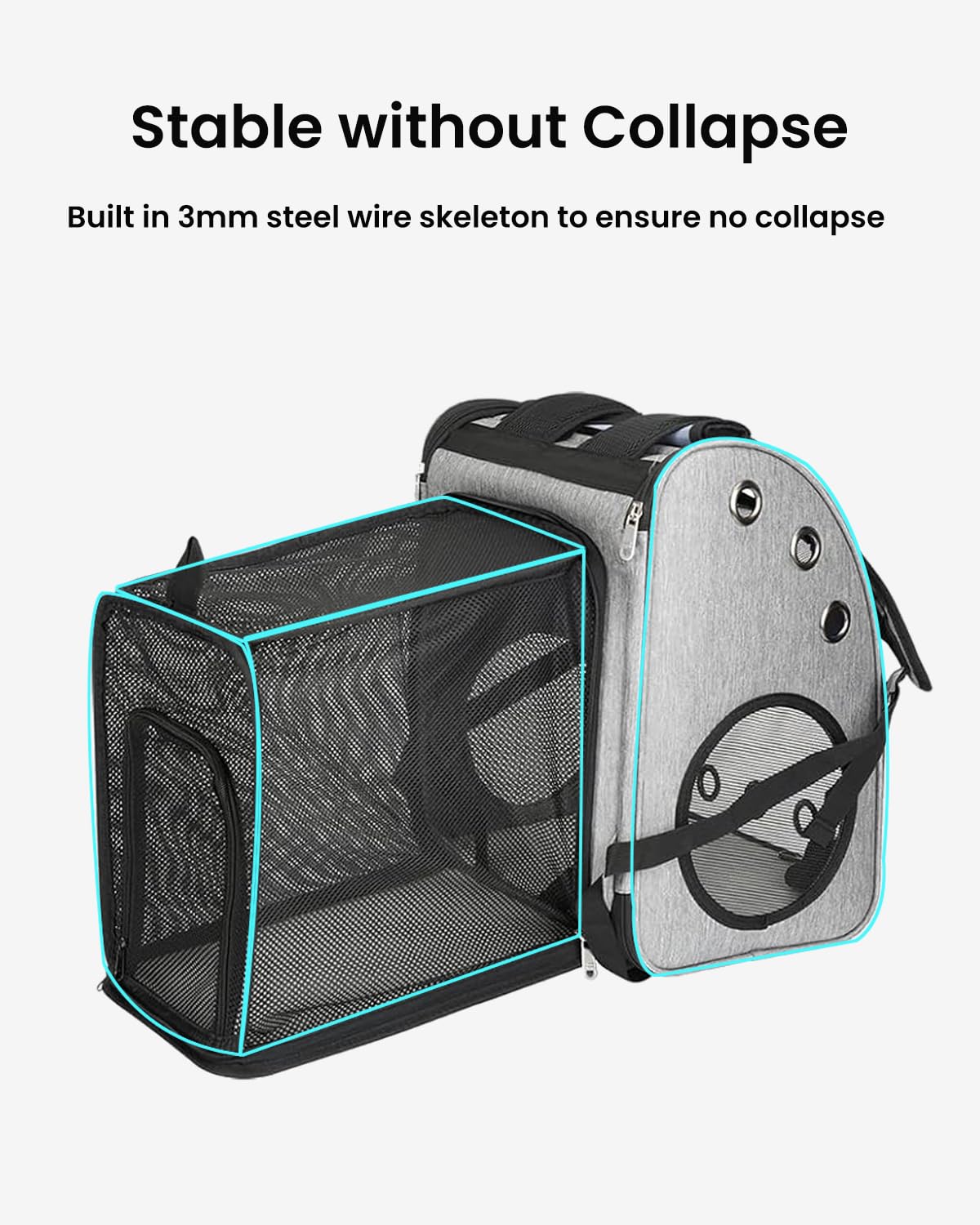 Expandable Cat Backpack Carrier M56746