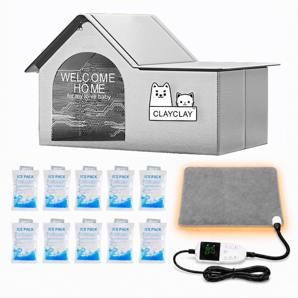 Heated Waterproof Insulated Outdoor Cat House U5914