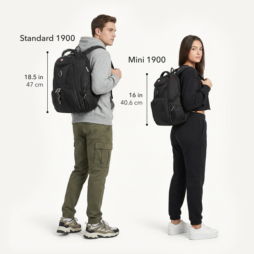 Black 17-Inch Laptop Backpack with Tablet Pocket G8020