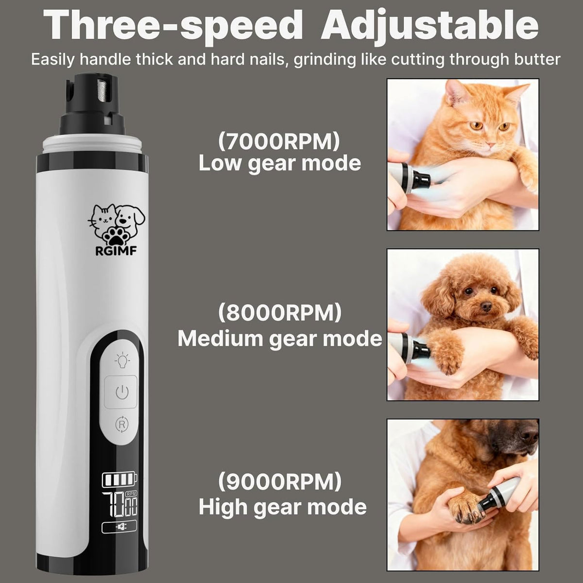 Dog Nail Grinder with Light D943362