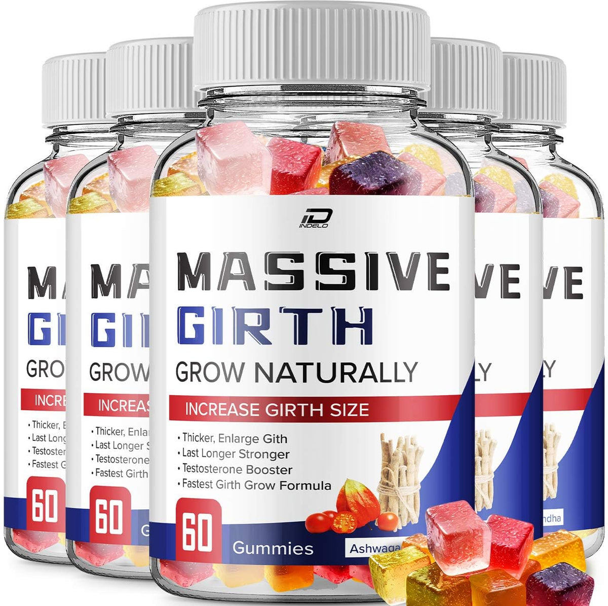 Hemp Gummies 5 Pack 300 Gummies Y759