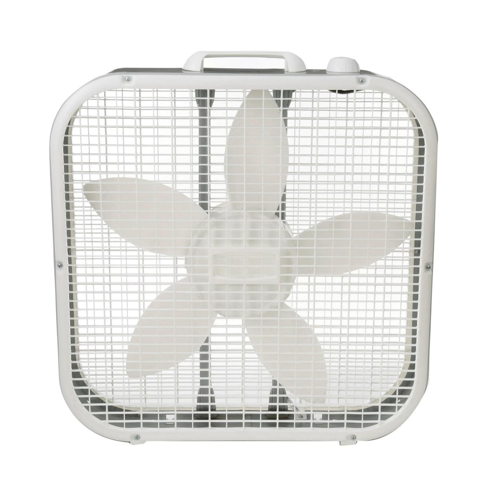 20" White Box Fan with 3 Speeds Q99453