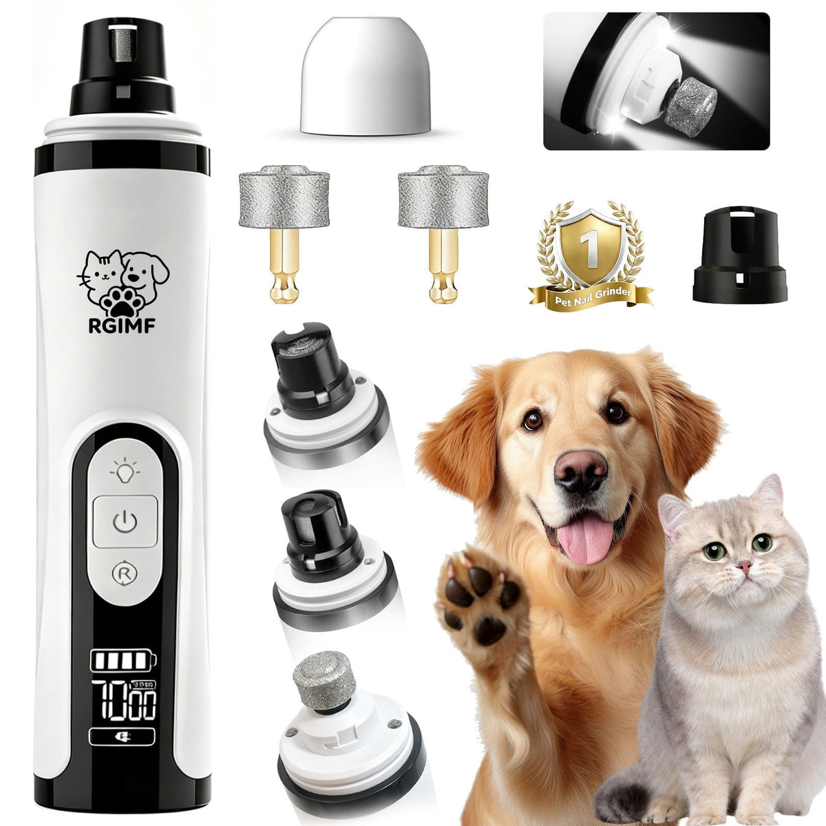 Dog Nail Grinder with Light D943362