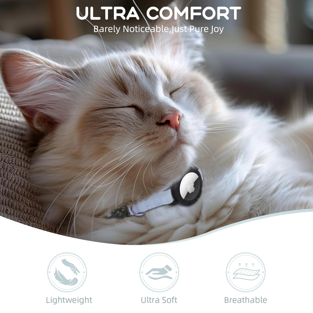 Cat Collar with AirTag Holder and Bell G46067