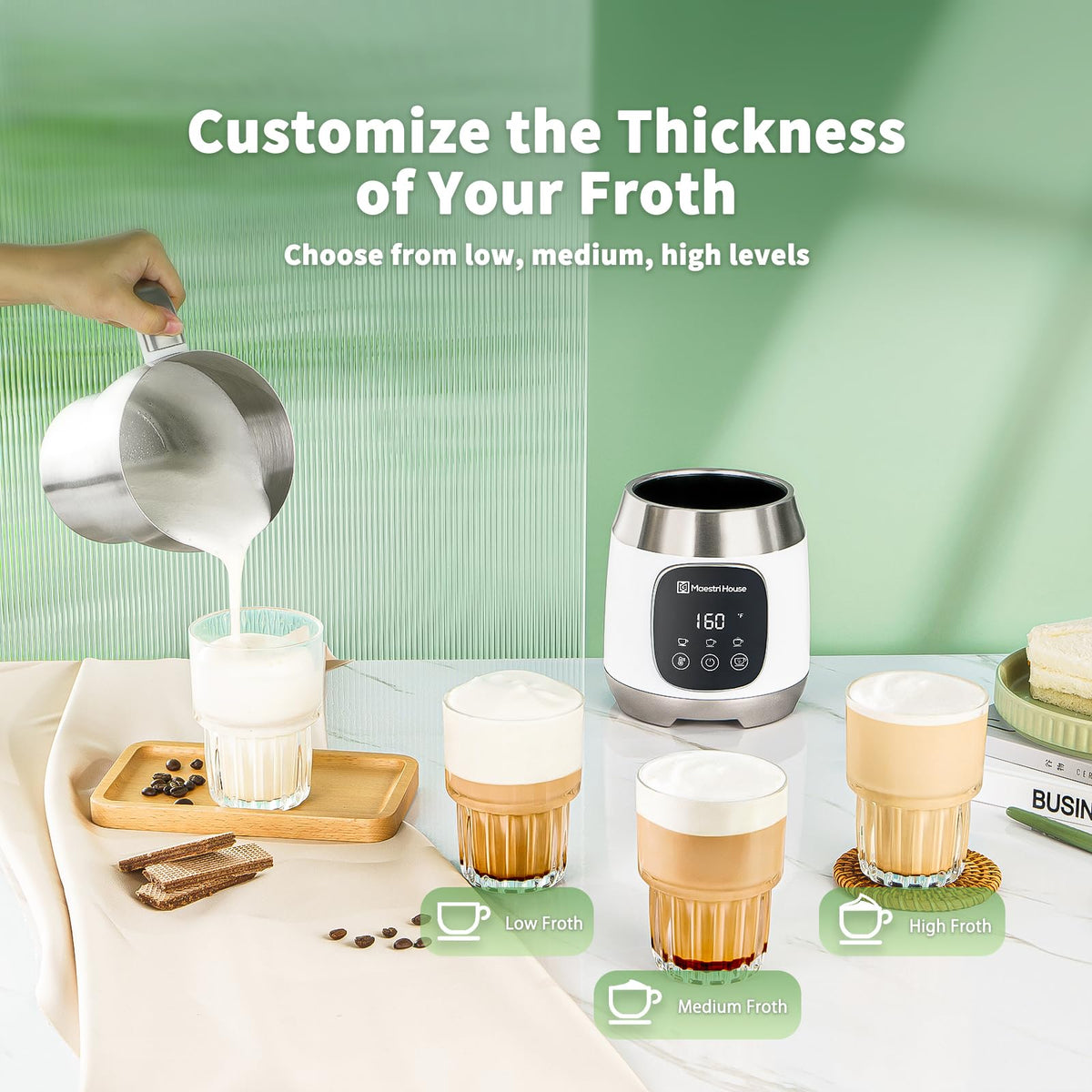 Milk Frother and Steamer 21oz/600mL B40654