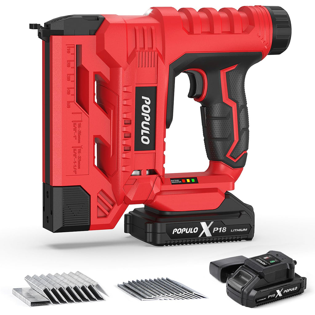 20V Cordless 18 Gauge 2 In 1 Brad Nailer Stapler Z147