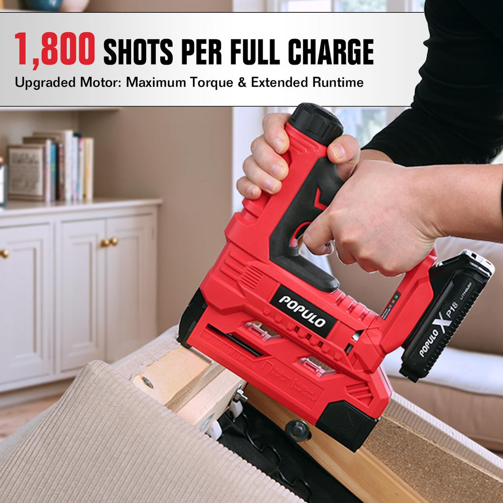 20V Cordless 18 Gauge 2 In 1 Brad Nailer Stapler Z147