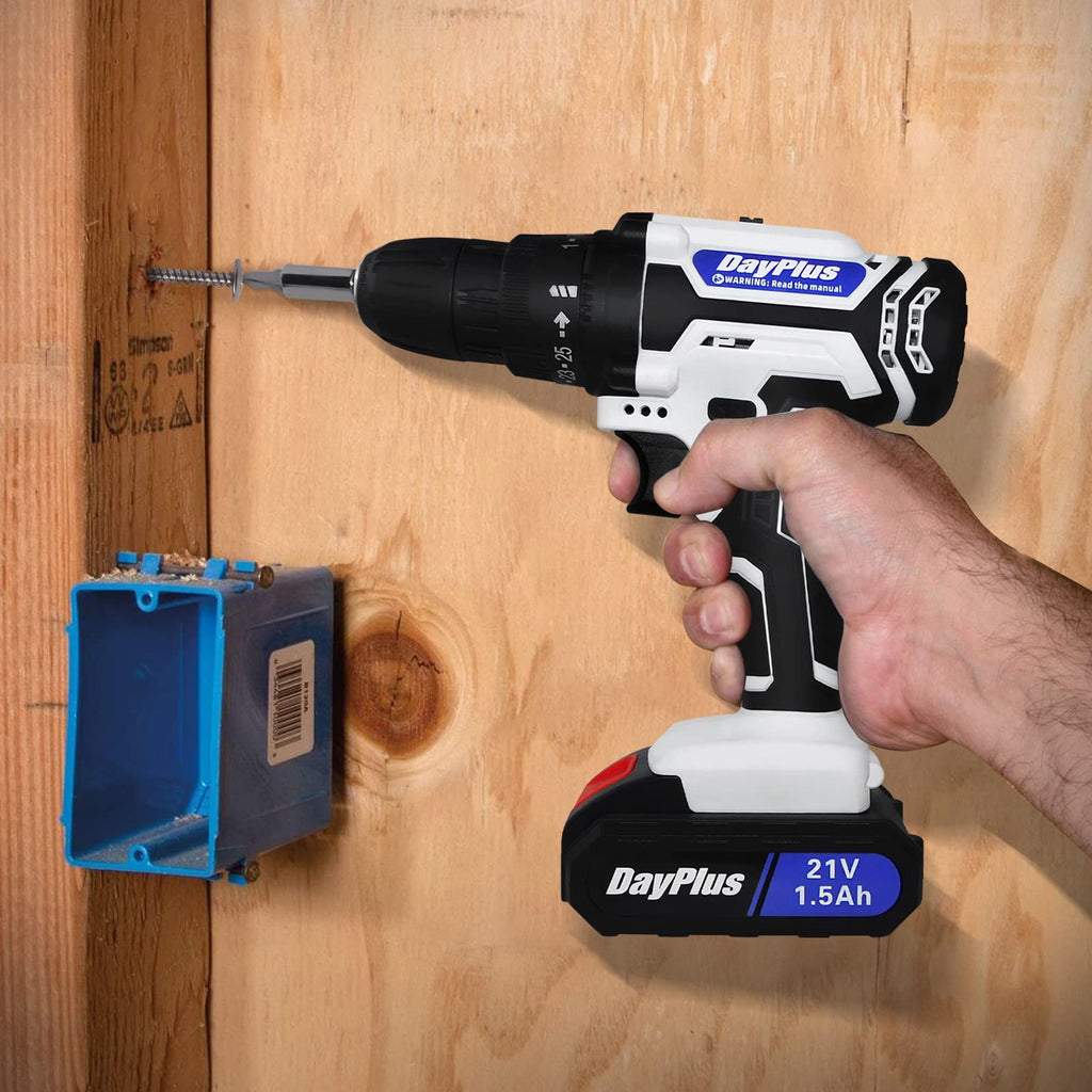 21V Cordless Drill Set with Battery and Fast Charger U690128