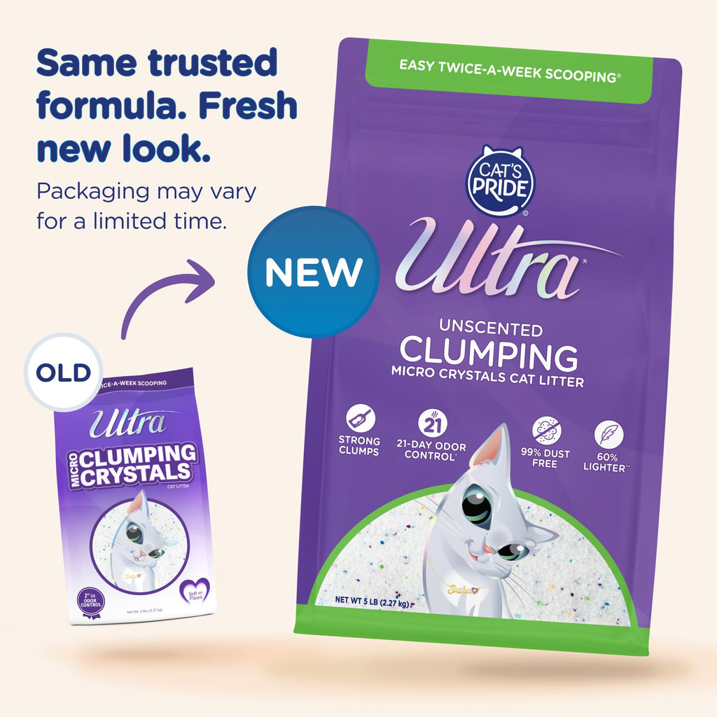 Fragrance Free Clumping Micro Crystals Litter 15lb Y341089