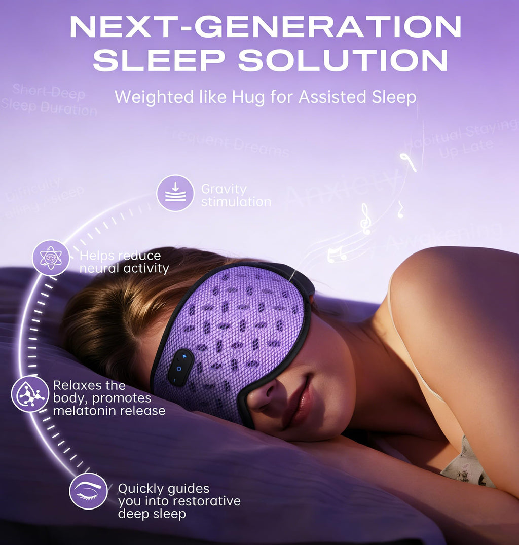 Bluetooth Sleep Mask Headphones with Hot & Cold Compress U706