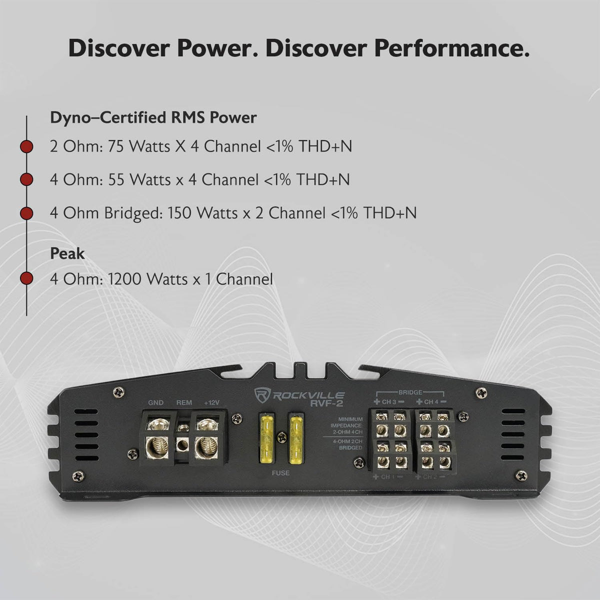 4 Channel Car Stereo Amplifier E5068