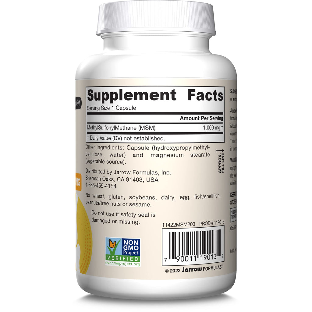 MSM Capsules 1,000 mg 200 Capsules O5697