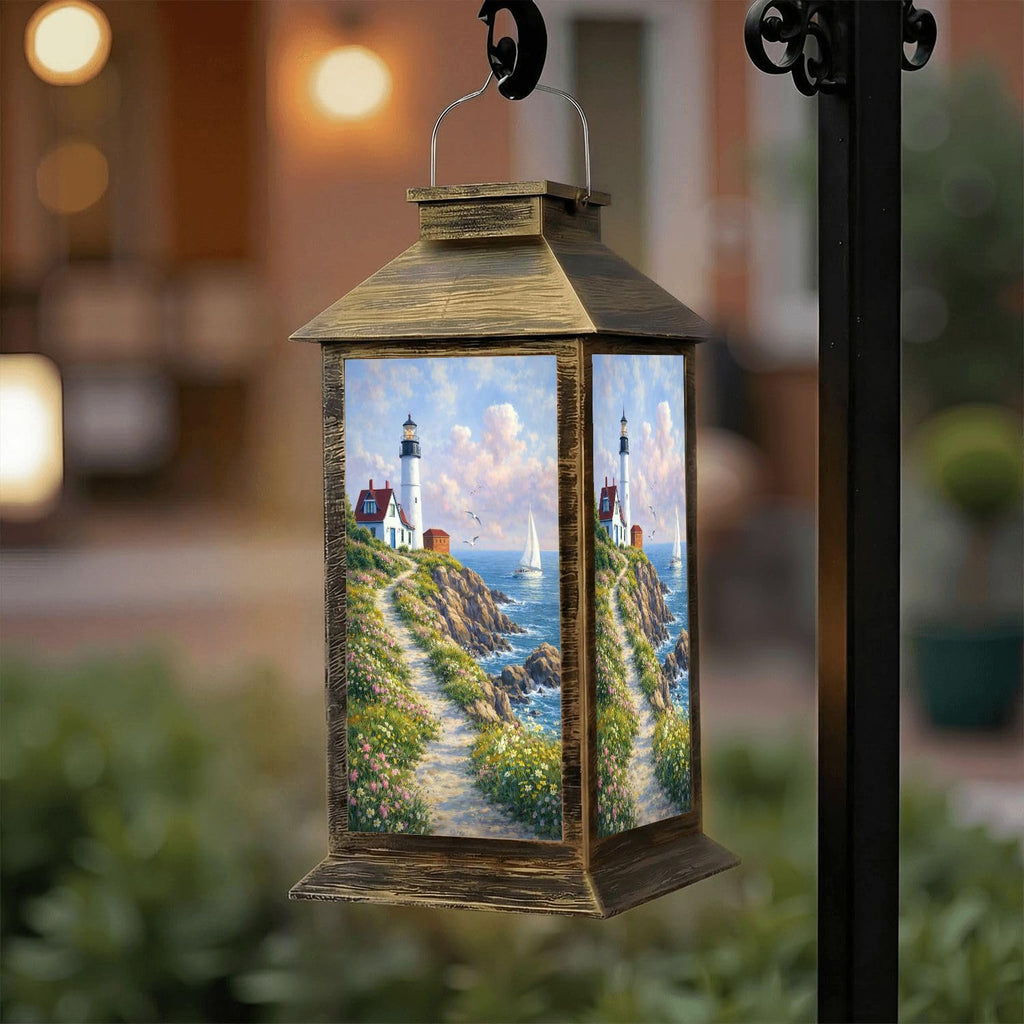 Solar Lantern Outdoor Waterproof LED Solar Lights Hanging Tabletop Lamp I732661