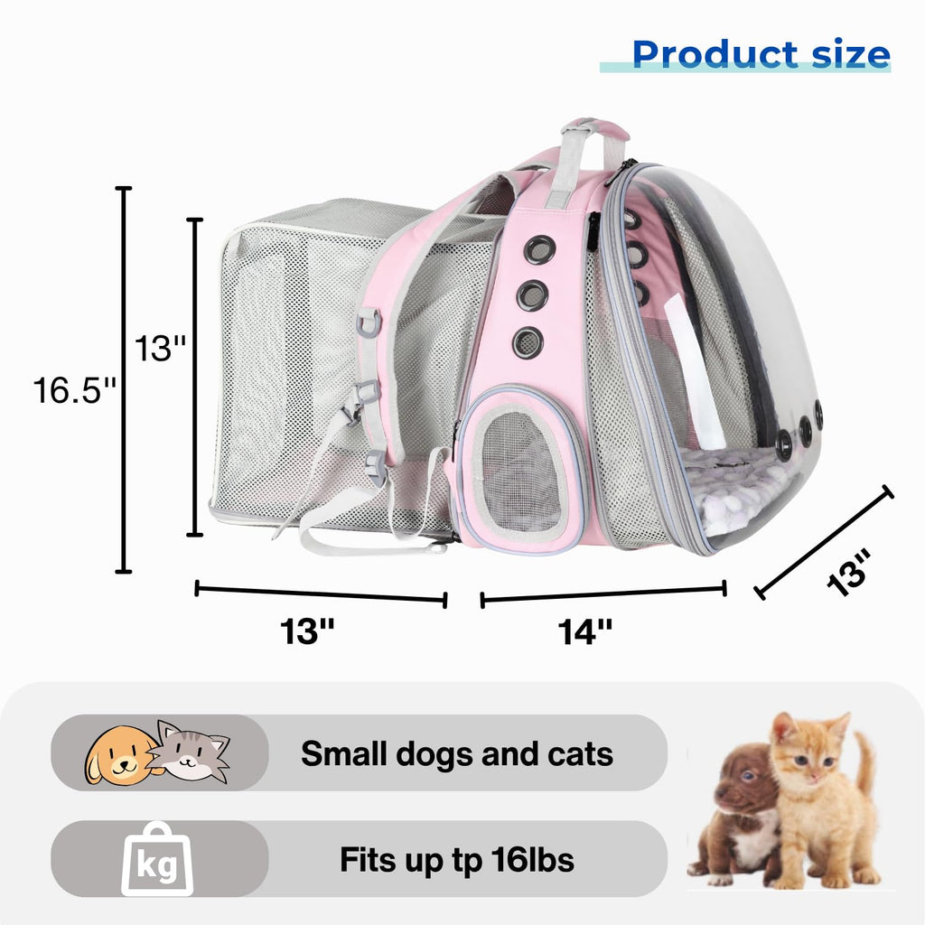 Expandable Cat Backpack with Mini Fan L531