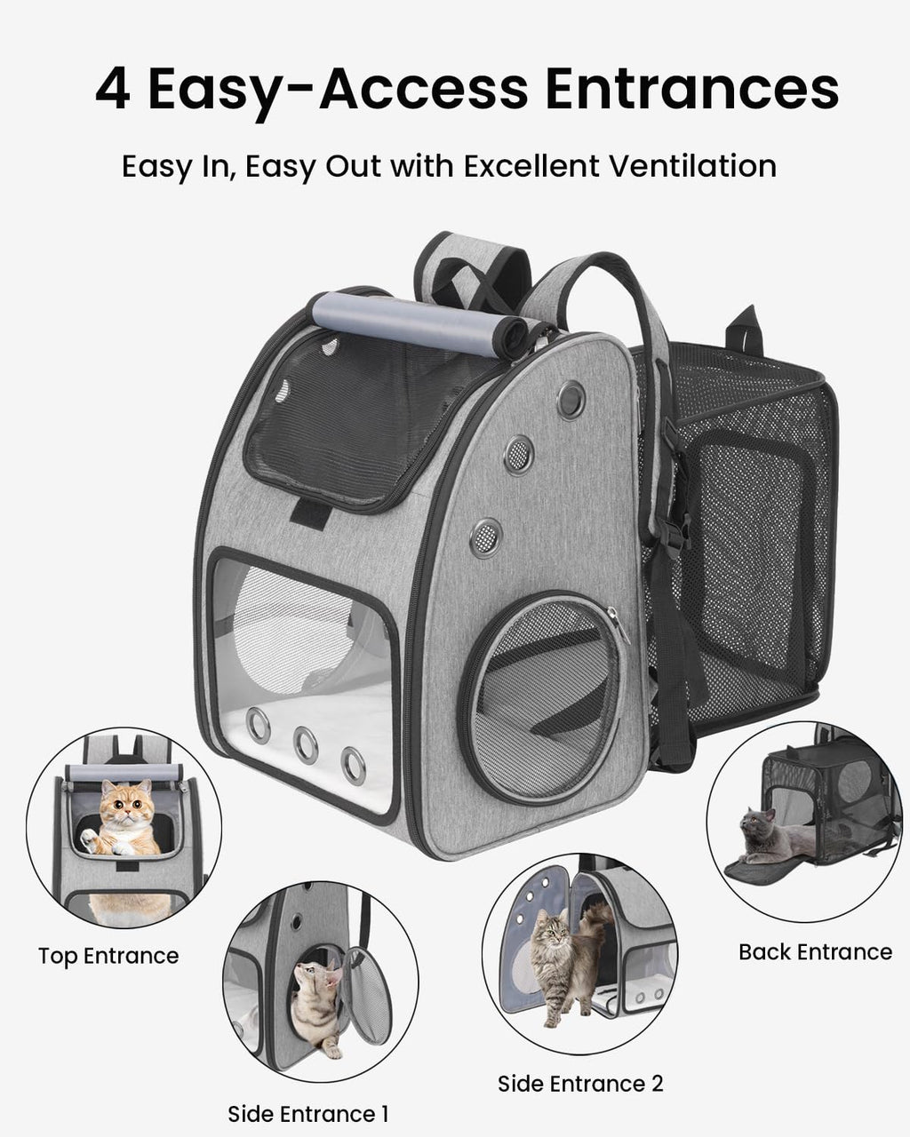 Expandable Cat Backpack Carrier M56746