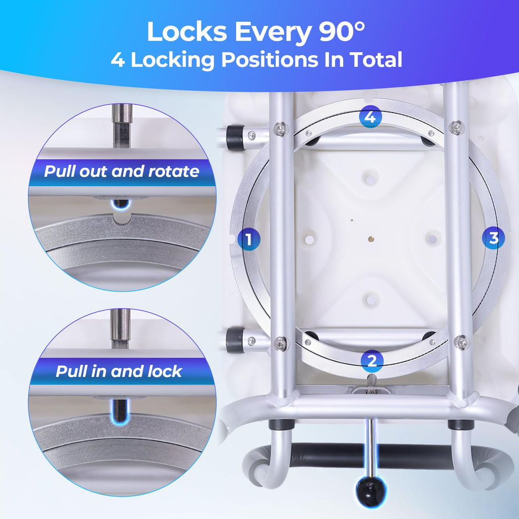 Swivel Shower Chair with Arms and Back R5491