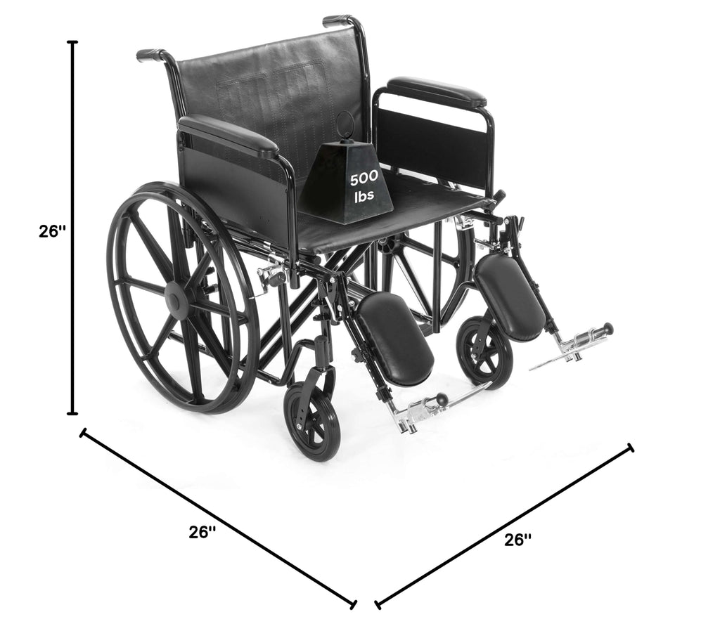 Heavy Duty Bariatric Wheelchair 700lb 28” Seat Width R3381