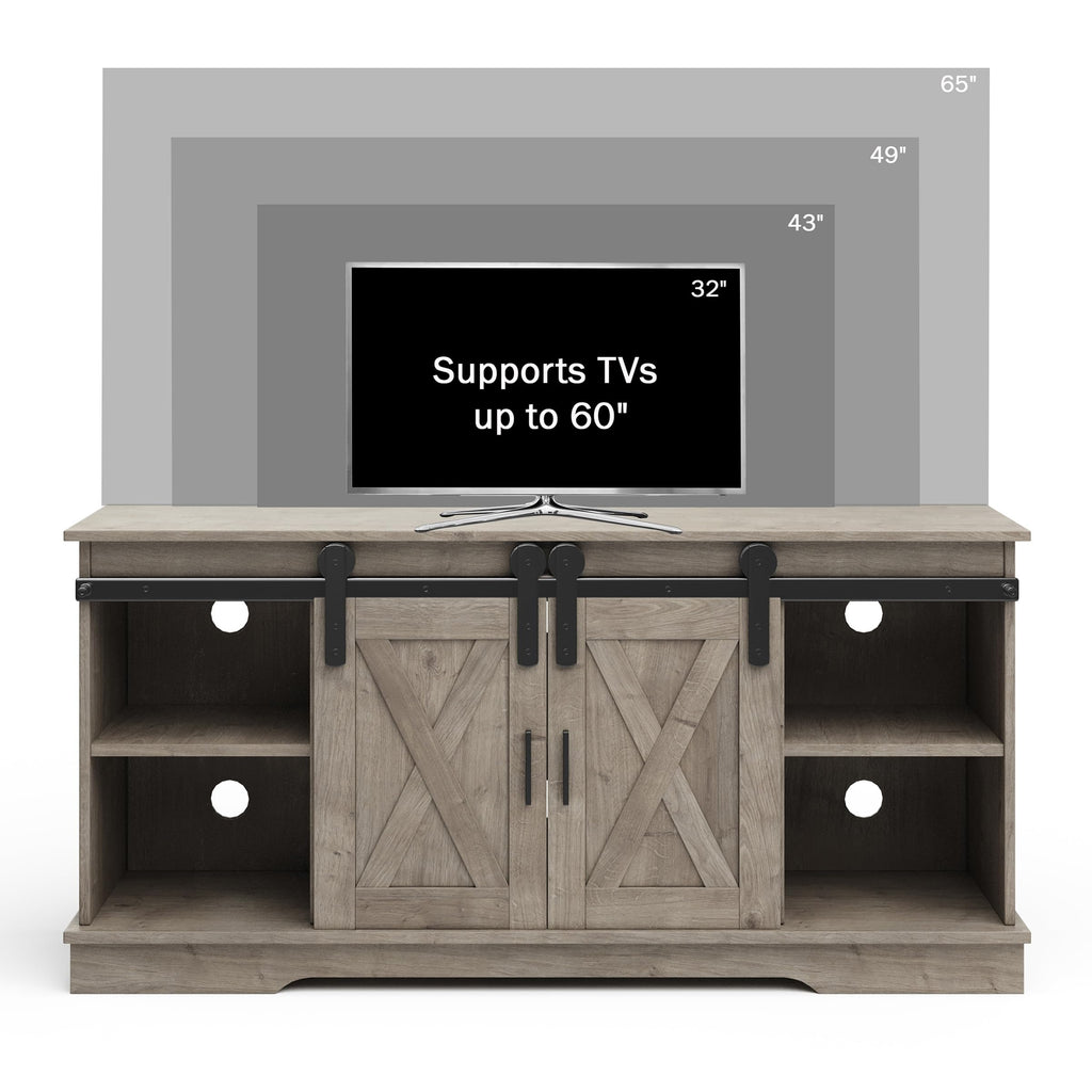 65-Inch TV Stand with Sliding Barn Doors L975928