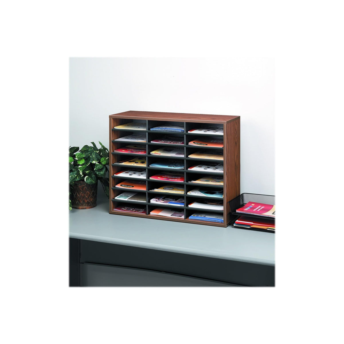 24-Compartment Letter Size Literature Organizer D127