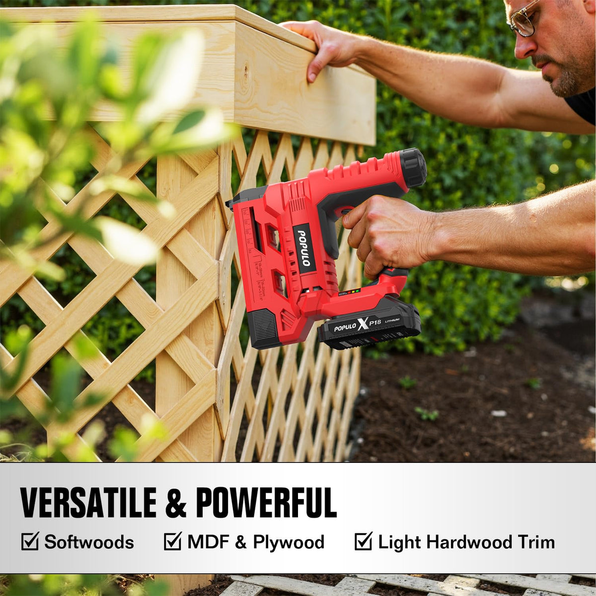 20V Cordless 18 Gauge 2 In 1 Brad Nailer Stapler Z147