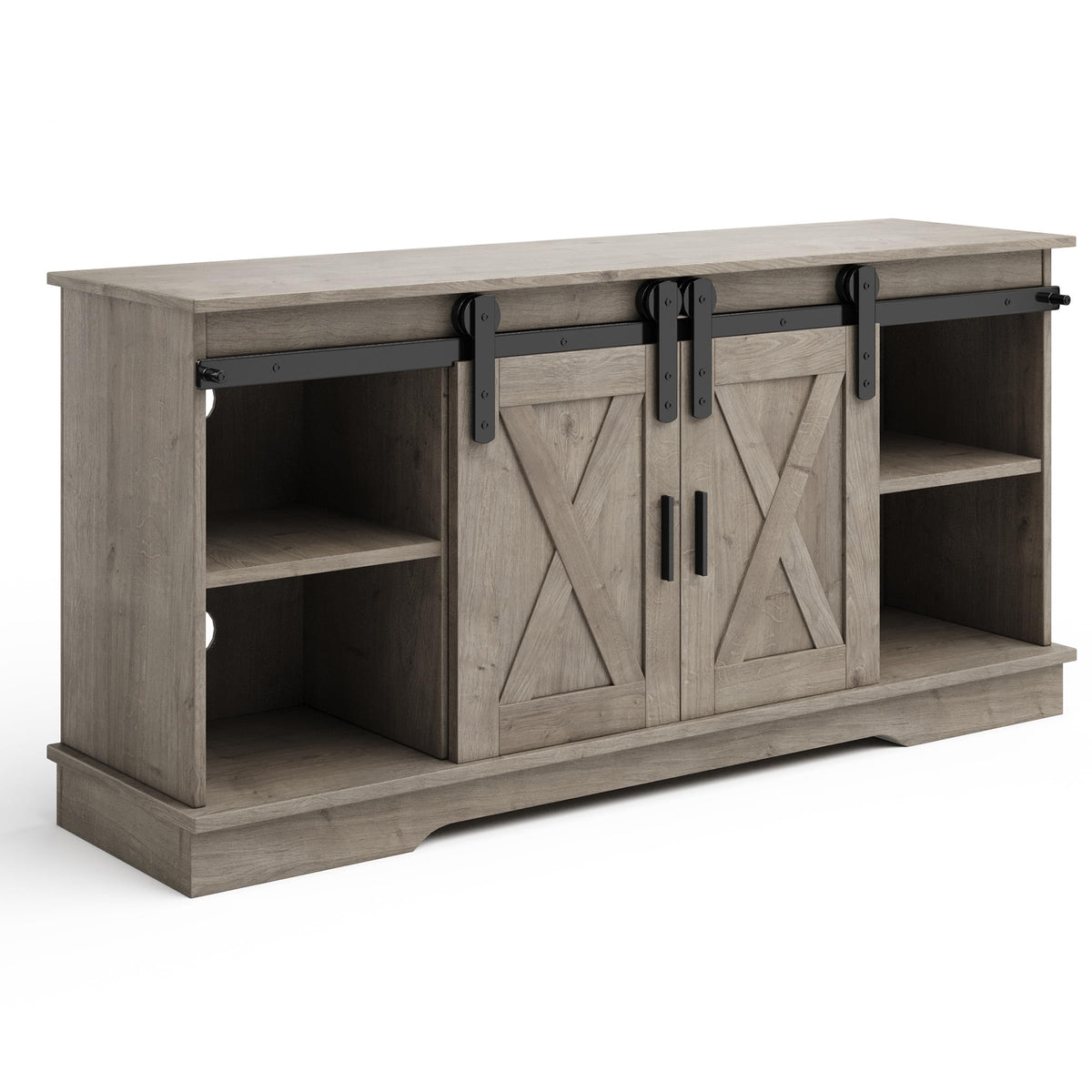 65-Inch TV Stand with Sliding Barn Doors L975928