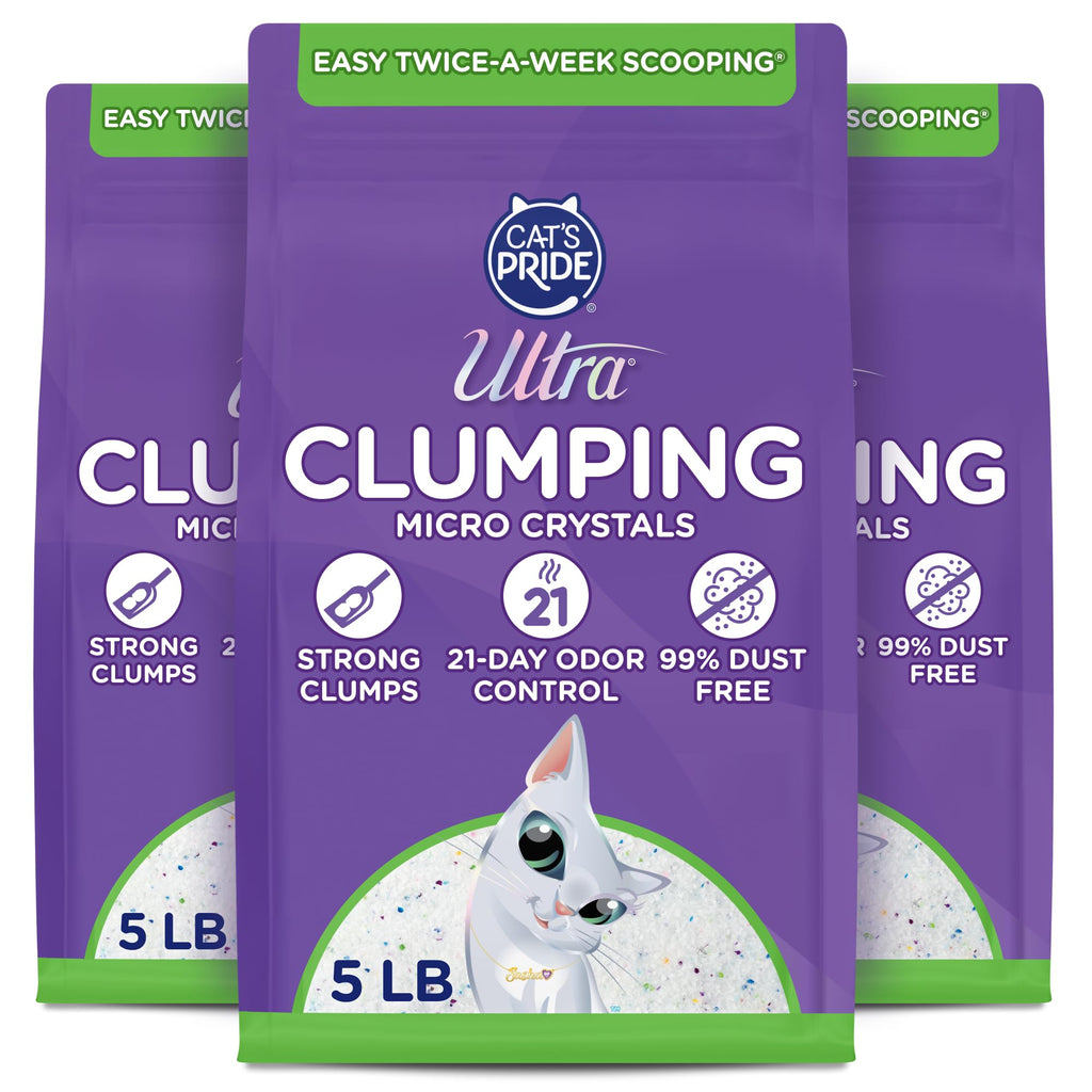 Fragrance Free Clumping Micro Crystals Litter 15lb Y341089