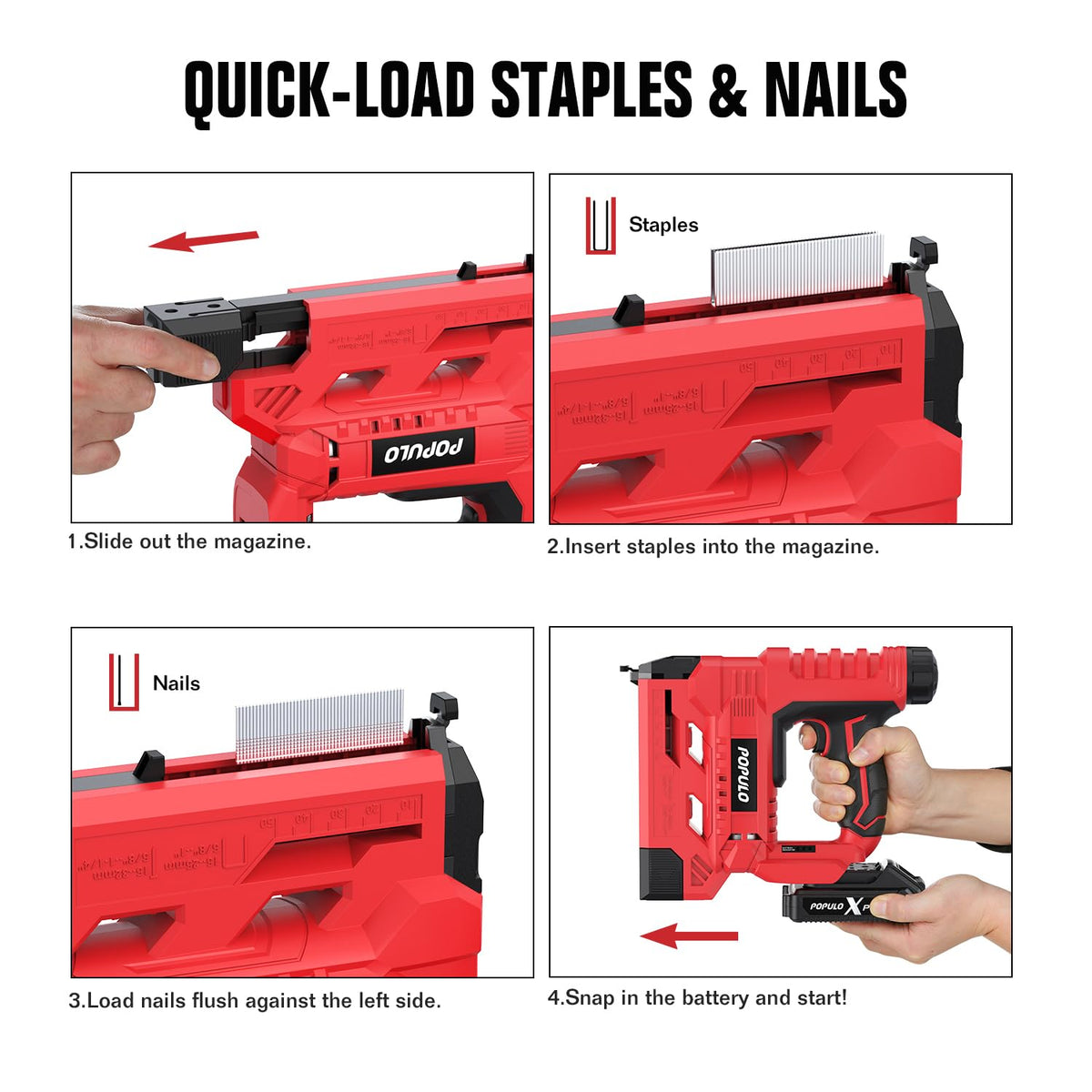 20V Cordless 18 Gauge 2 In 1 Brad Nailer Stapler Z147