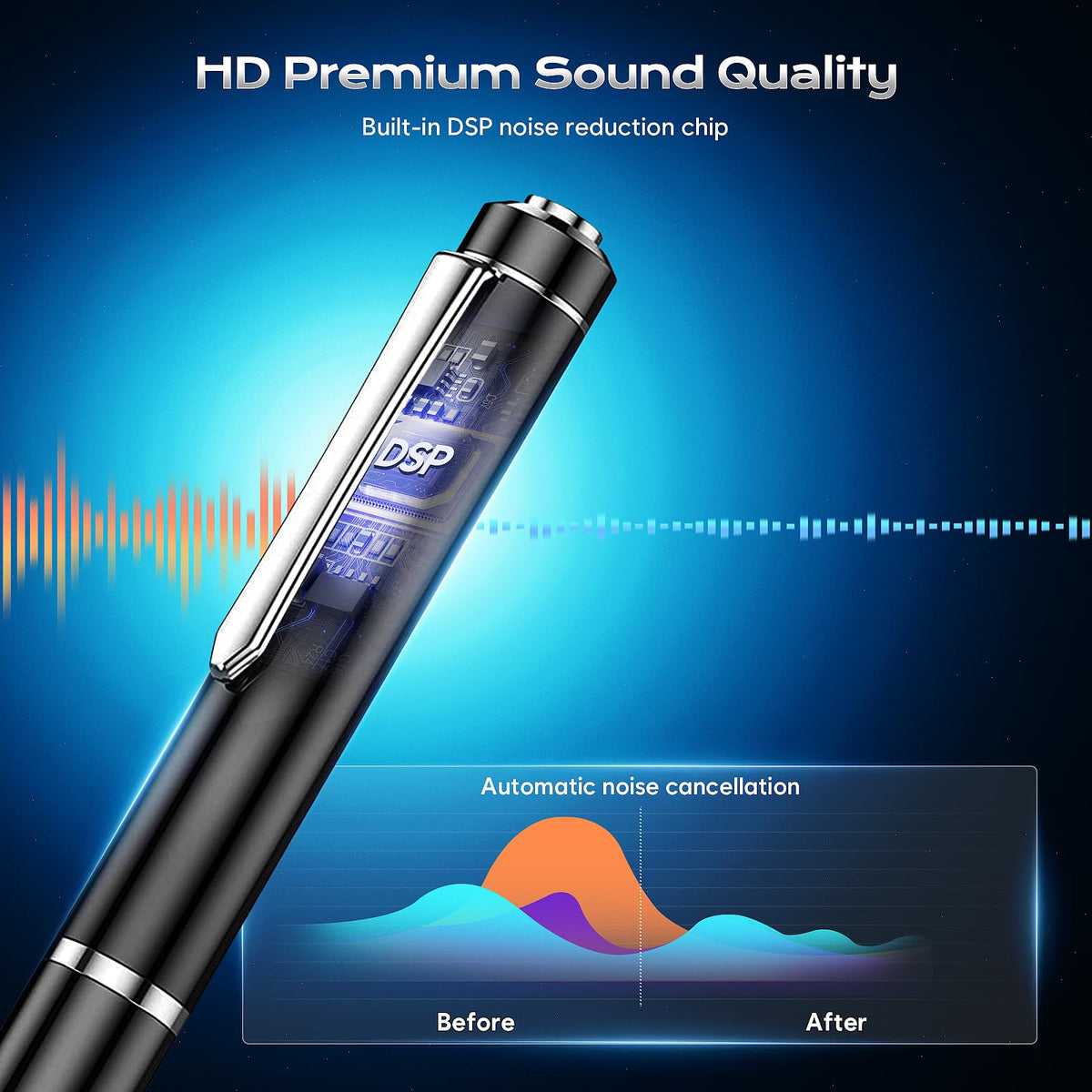 64GB Digital Voice Recorder W301