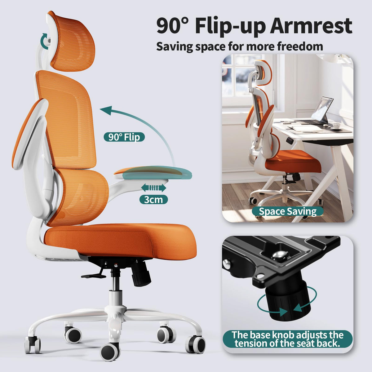 Ergonomic Office Chair with Lumbar Support W2158