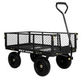 10" Flat Free Tires Steel Garden Cart with Rotating Handle H120333