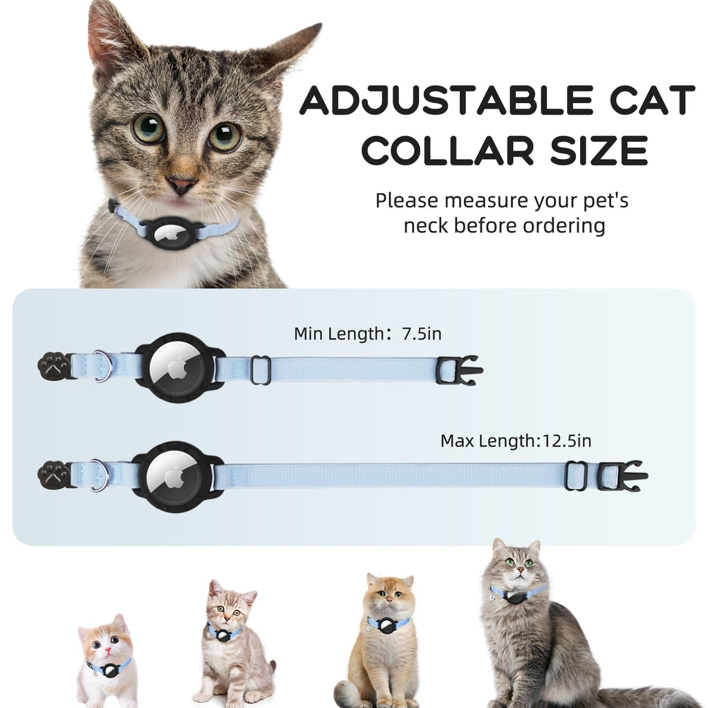 Cat Collar with AirTag Holder and Bell G46067