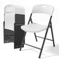 White Plastic Folding Chairs 10-Pack S9327