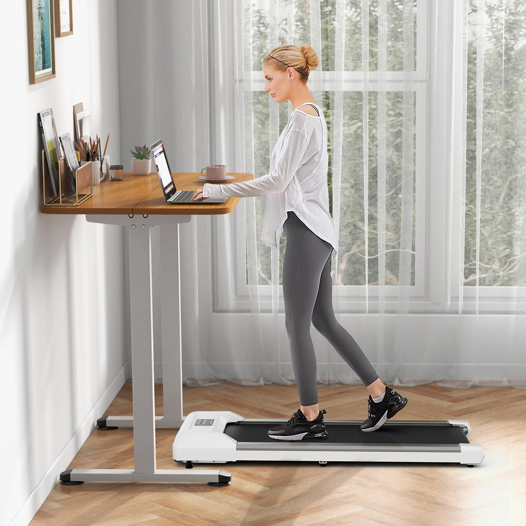 Under Desk Treadmill 265 lbs Capacity Portable 2 in 1 G936725