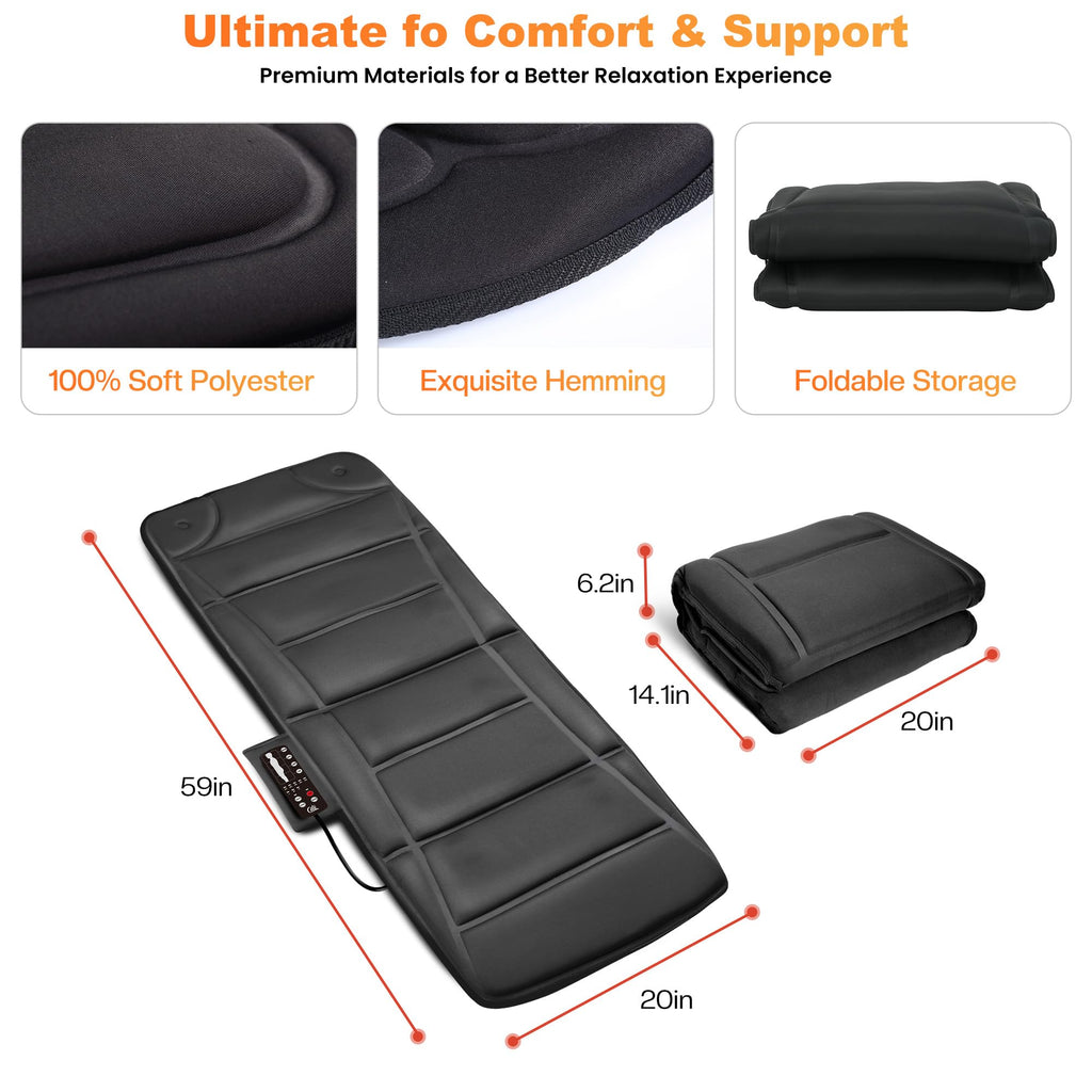 Full Body Massage Mat with Heat G163394