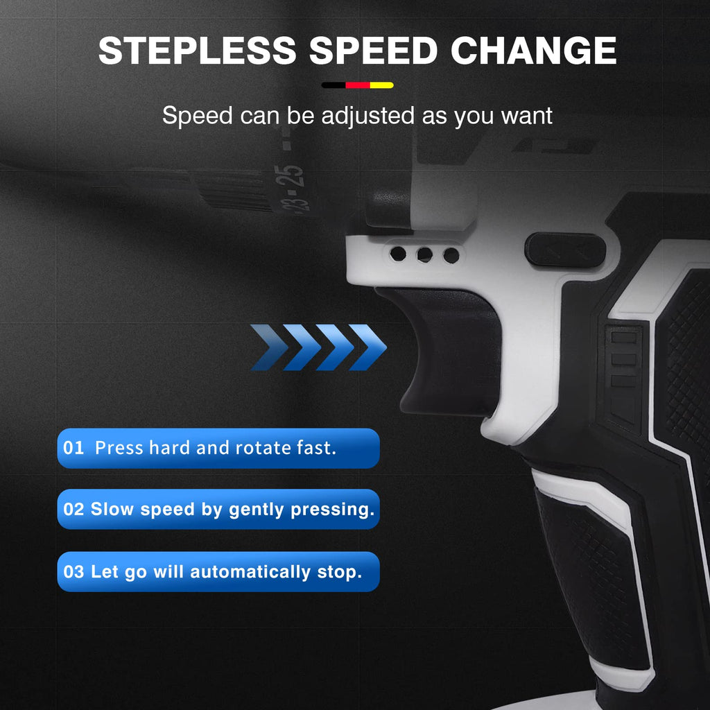 21V Cordless Drill Set with Battery and Fast Charger U690128