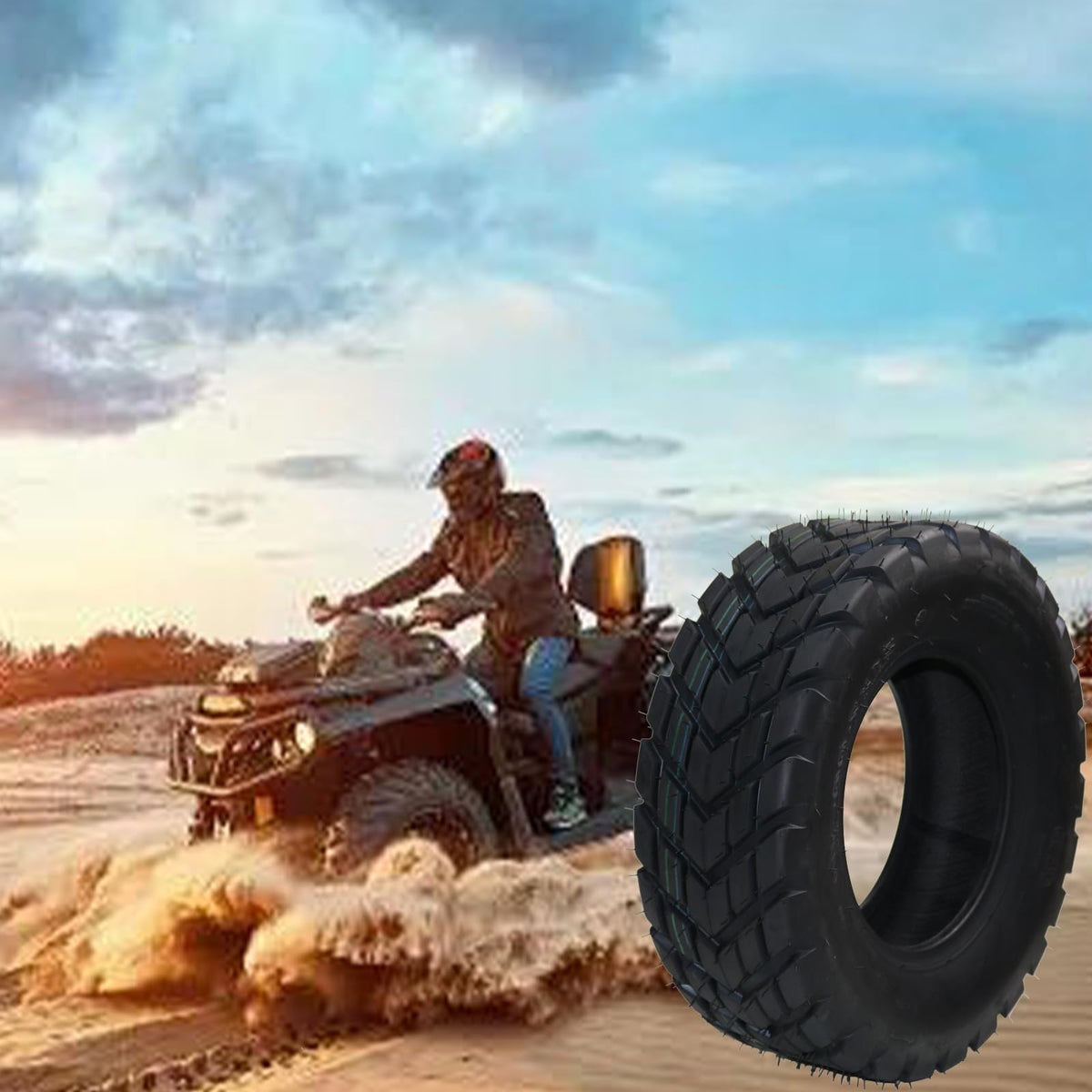 Set of 2 Off-Road 19x7-8 ATV/UTV Tires F845