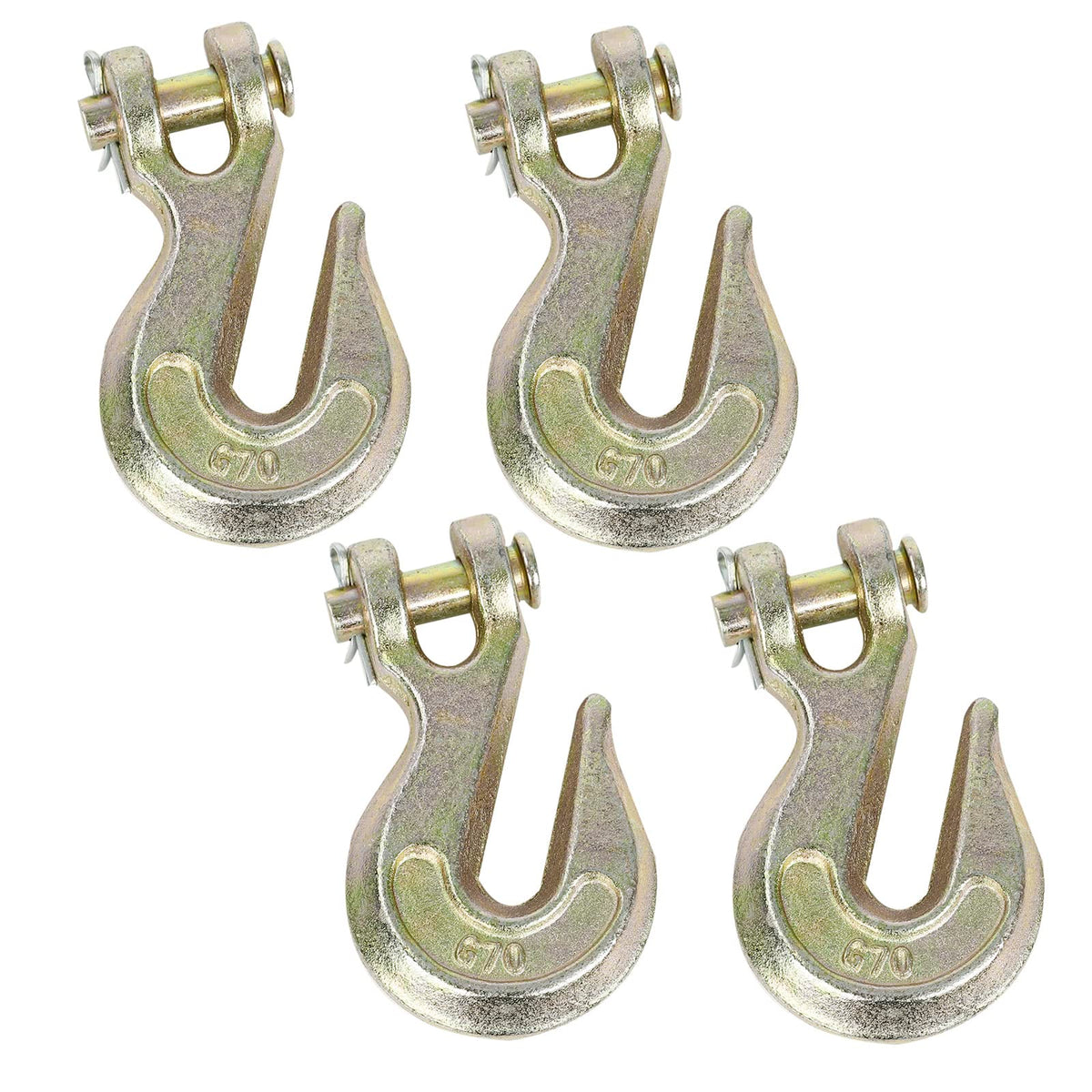 3/8 Inch Grade 70 Clevis Grab Hooks 4 Pack N379