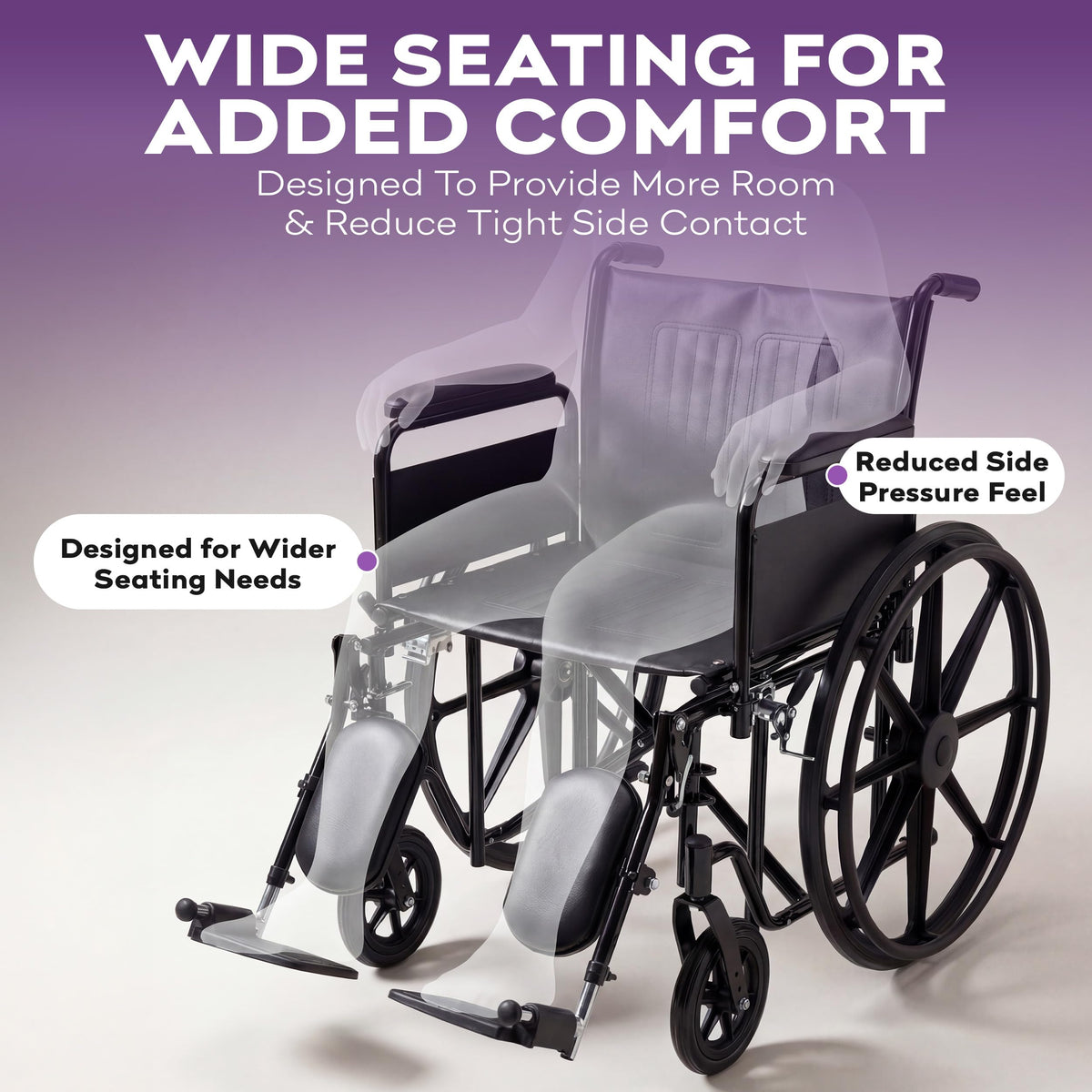 Heavy Duty Bariatric Wheelchair 700lb 28” Seat Width R3381