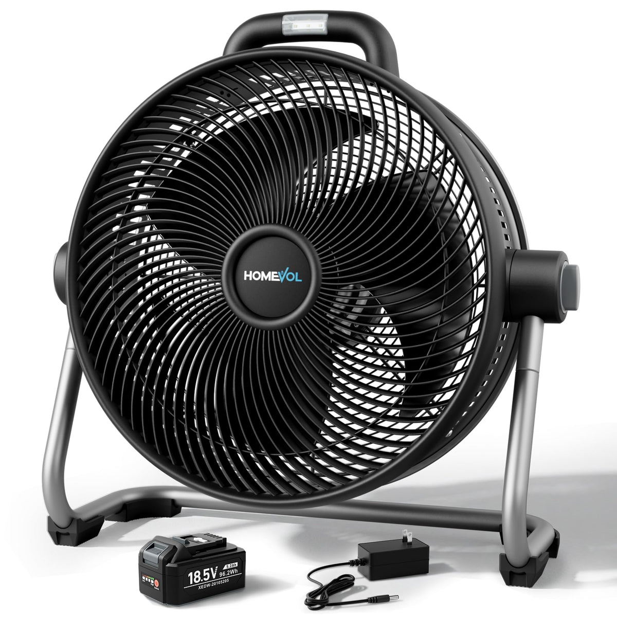 20 Inch Cordless Rechargeable Battery Powered Floor Fan V579