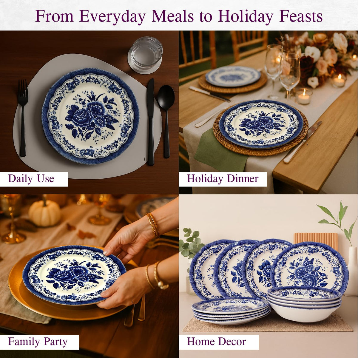 12-Piece Porcelain Dinnerware Set A5423