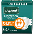 Adult Diapers with Tabs S/M 60 Count Q343