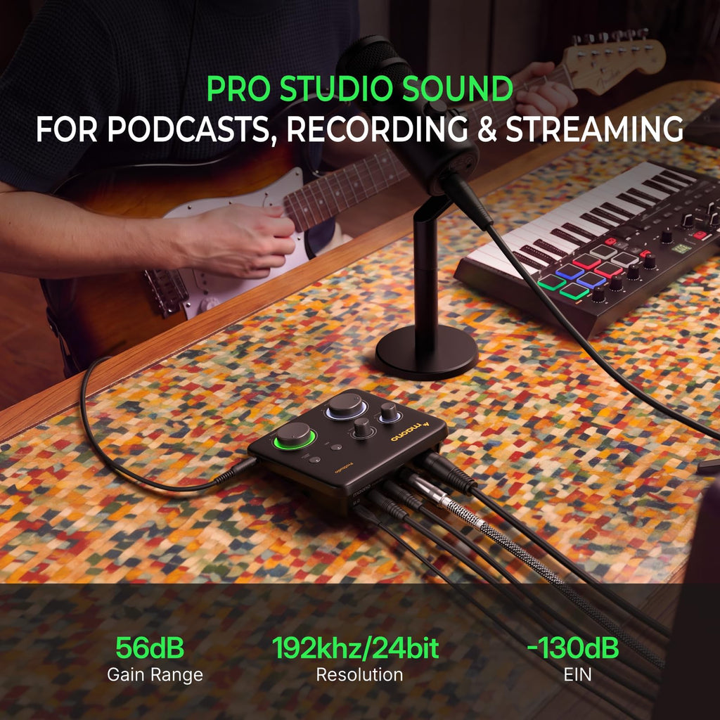 USB Audio Interface for Guitar & Vocals T3073