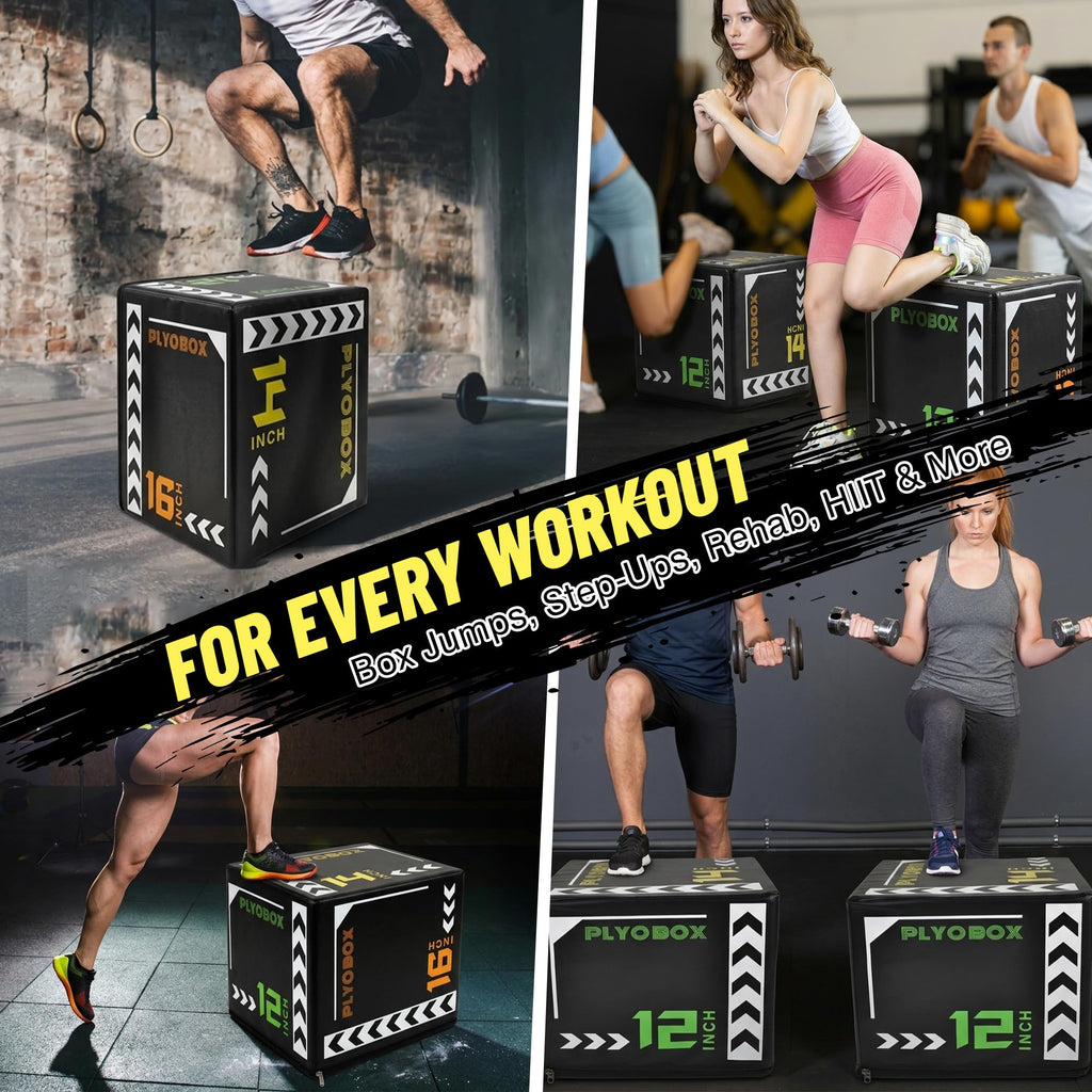 3-in-1 Foam Plyometric Jump Box R2316