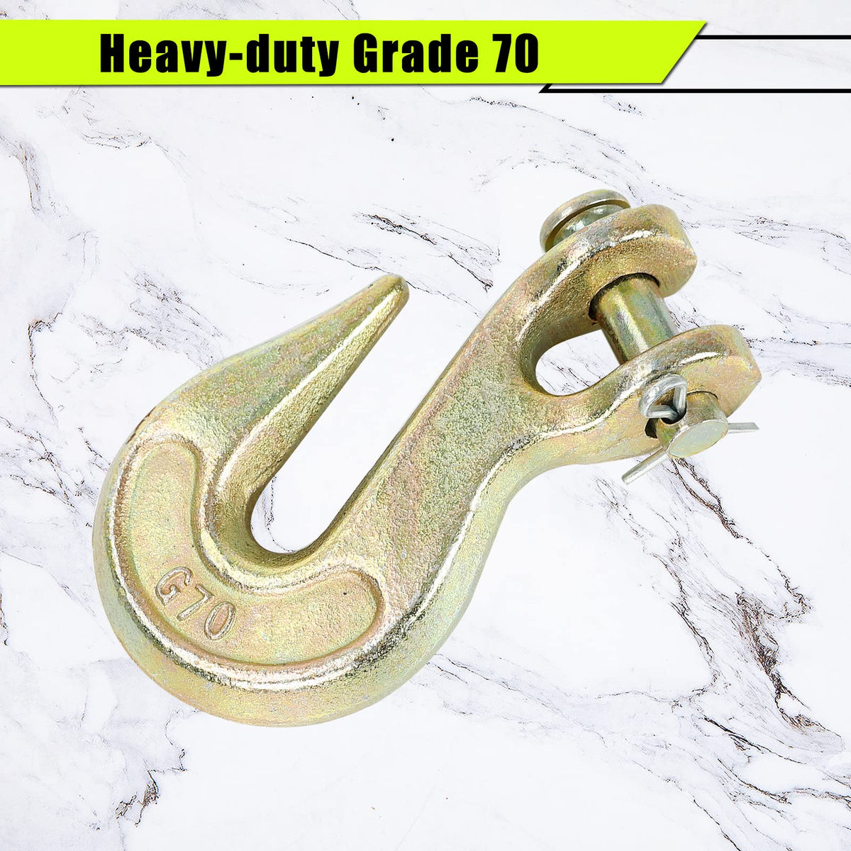 3/8 Inch Grade 70 Clevis Grab Hooks 4 Pack N379