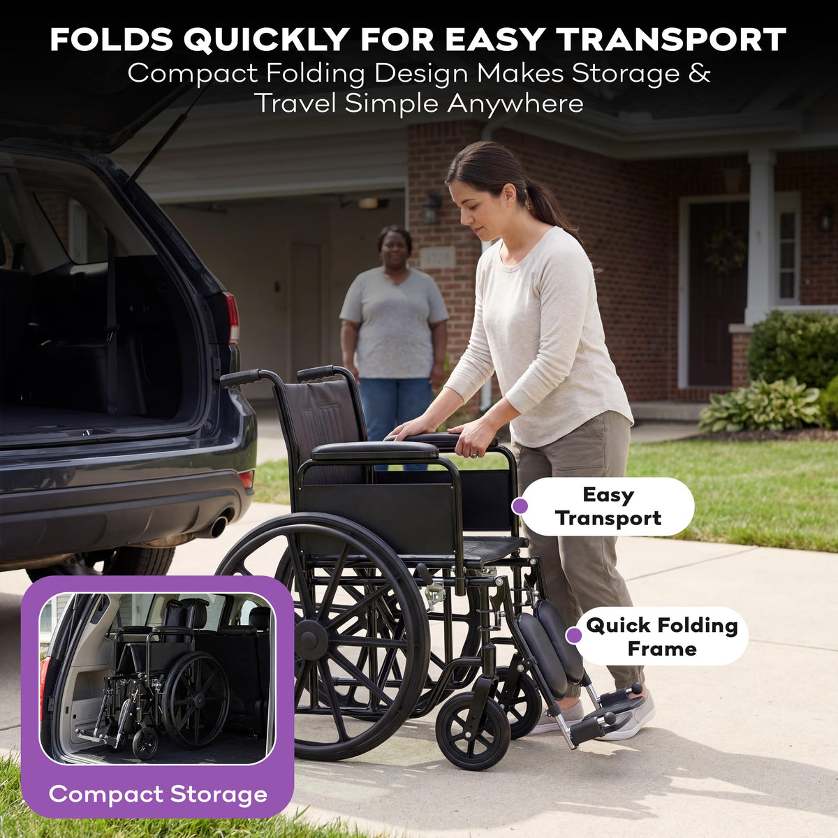 Heavy Duty Bariatric Wheelchair 700lb 28” Seat Width R3381