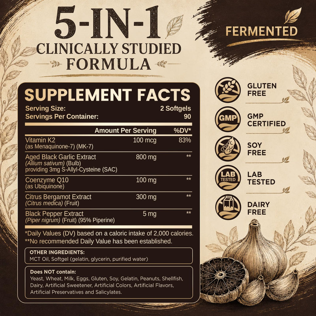 Odorless Black Garlic Extract Softgels K72175